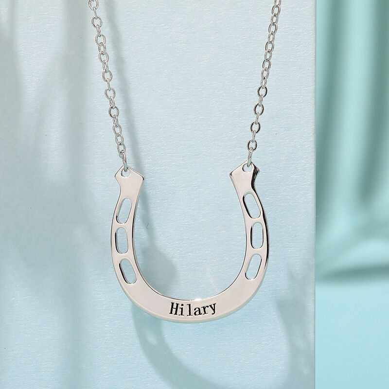 "Special You" Personalized Horseshoe Necklace