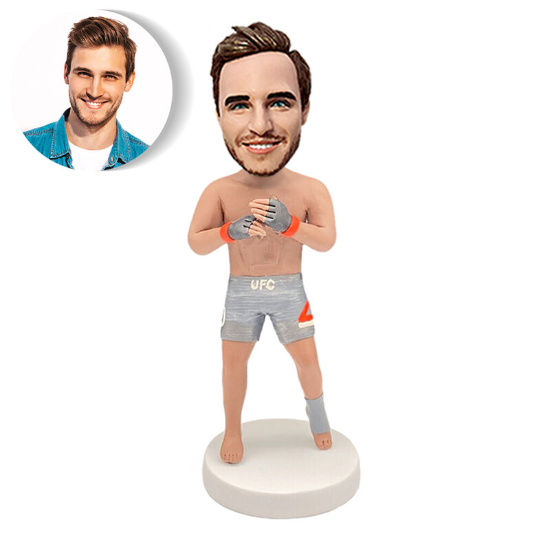 Gepersonaliseerde bobblehead cadeau voor martial arts liefhebber
