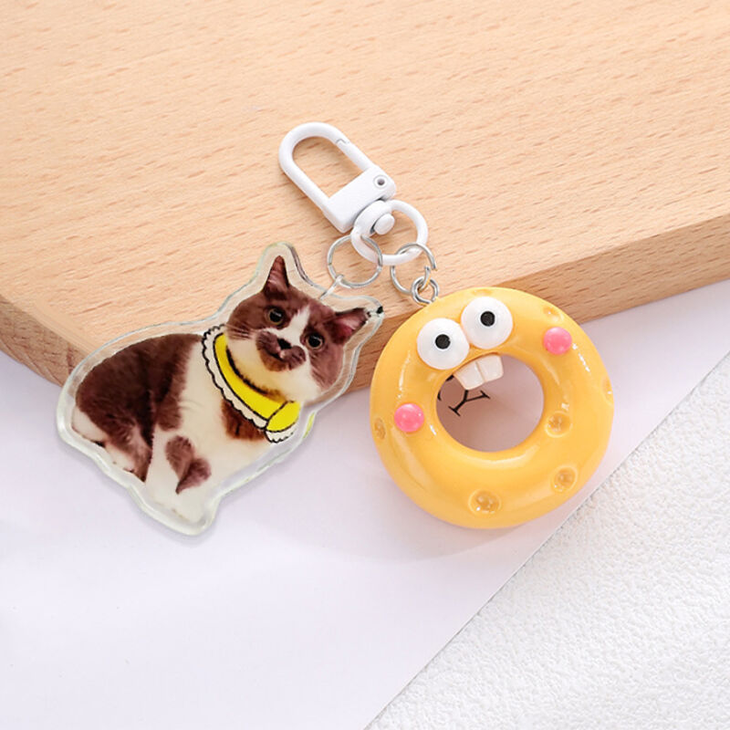 Personalized Acrylic Photo Keychain With Cute Decoration Gift For Girls