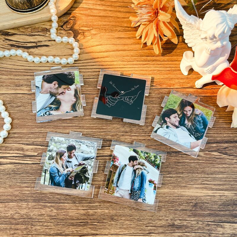 Personalisierte Foto-Acryl-Würfel-Lampe mit individuellem Namen Besonderes Geschenk für Ihren Liebsten