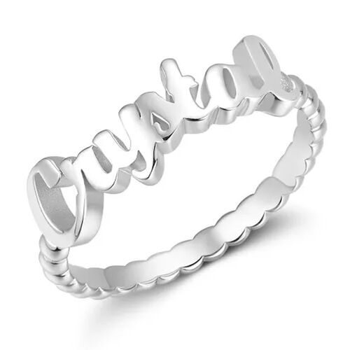 "Full Of Happiness" Personalized Engraving Ring