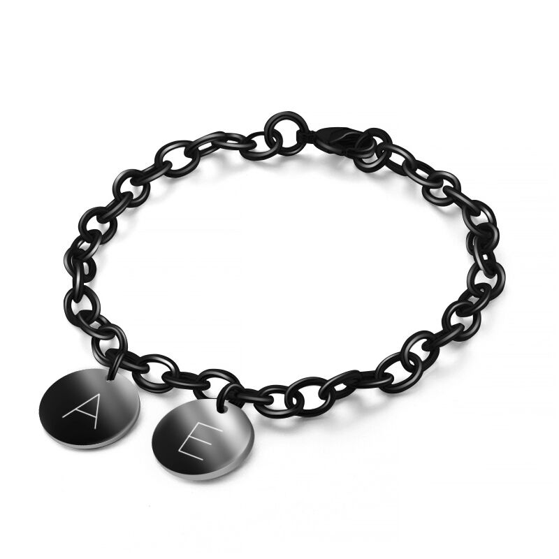 "You Are Special" Initial Disc Personalized Bracelet
