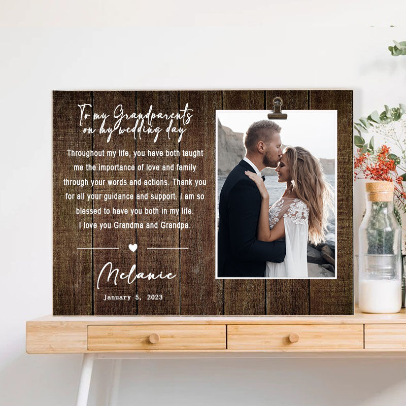 Personalized Picture Frame Wedding Gift for My Grandparents