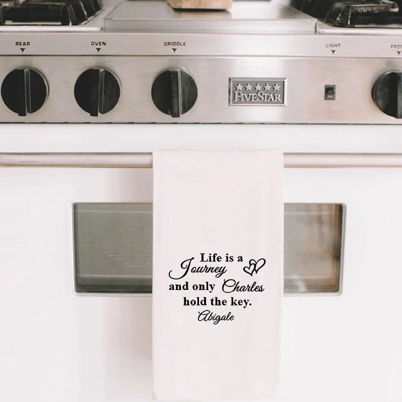 Personalized Towel Life Is A Journey And Only You Hold The Key Sincere Words Design for Lover