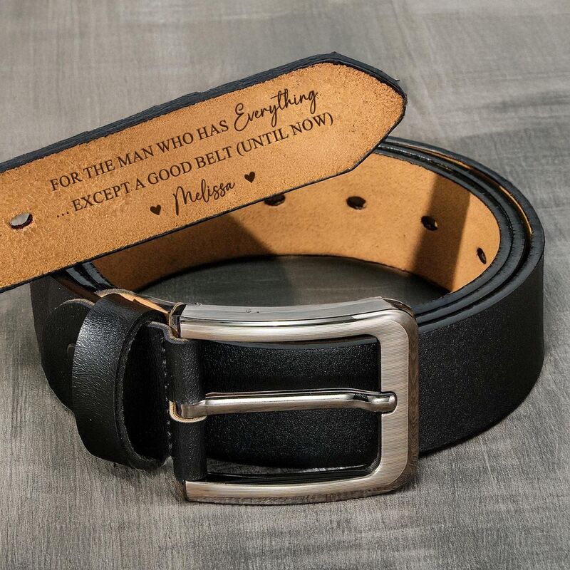 Ceinture personnalisée en cuir véritable de haute qualité pour homme Cadeau d'anniversaire pour petit ami
