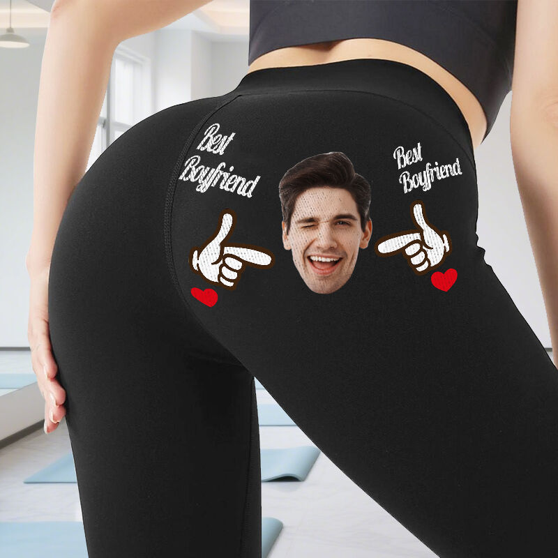 Leggings personalizzati Sei il miglior fidanzato Foto personalizzata Design a sorpresa Regalo per gli amanti