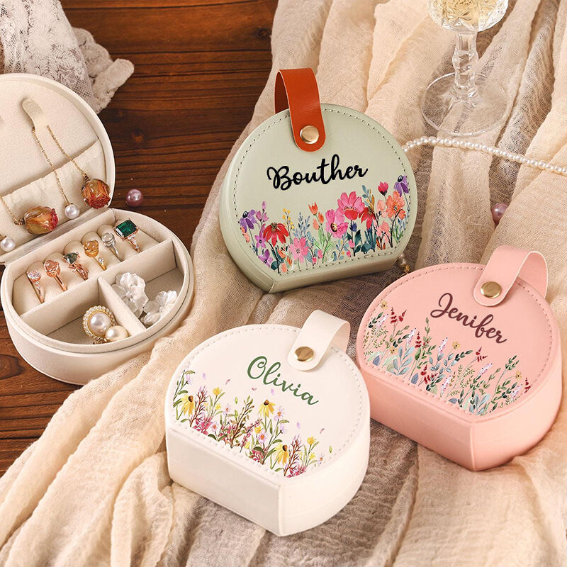 Personalisierte Namensschmuckkästchen mit verschiedenen Schriftarten kreatives Geschenk für die Freundin