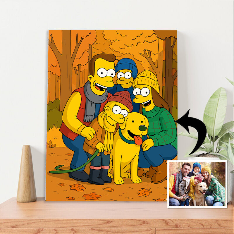 Marco de fotos personalizado, kit de pintura por números, el mejor regalo para el Día de Acción de Gracias.