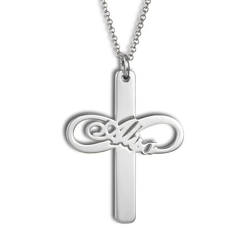 "Pray For You" Personalized Infinity Name Necklace