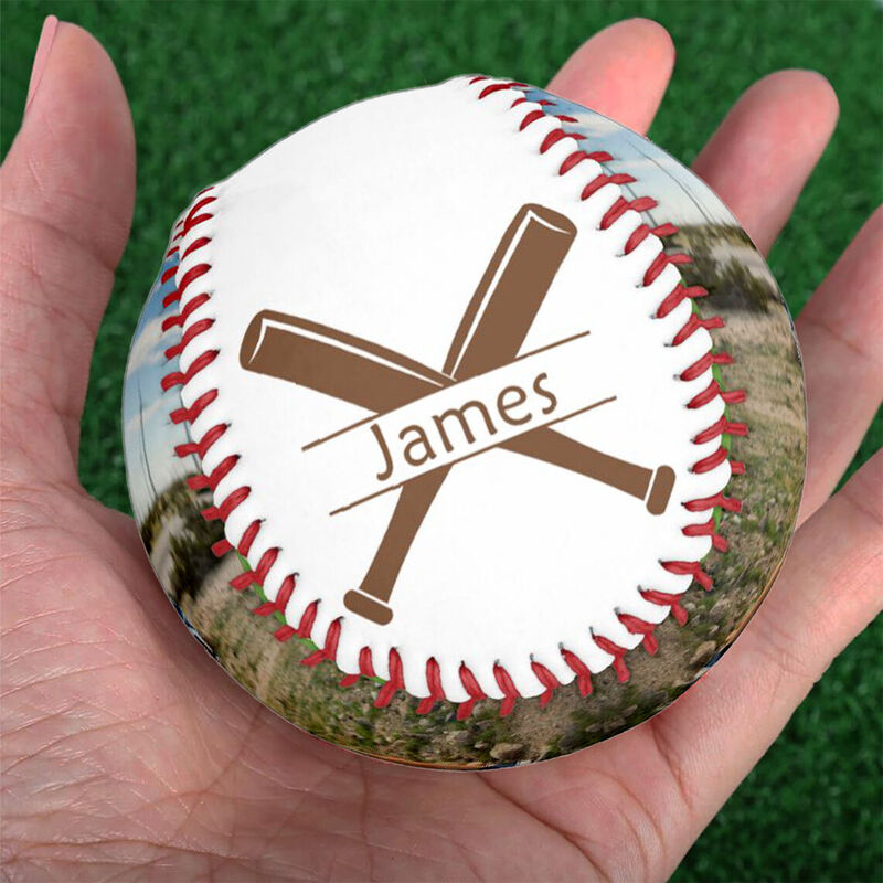 Anpassad fotobaseball kan lägga till namn för vänner