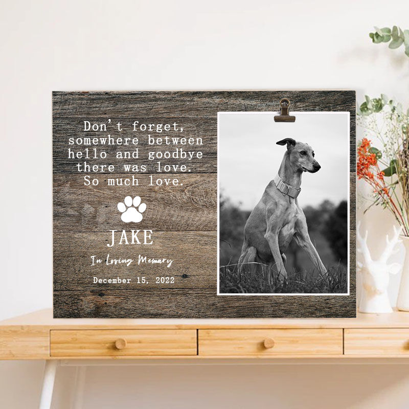 Personalized Pet Picture Frame Dog Memorial Frame for Friends