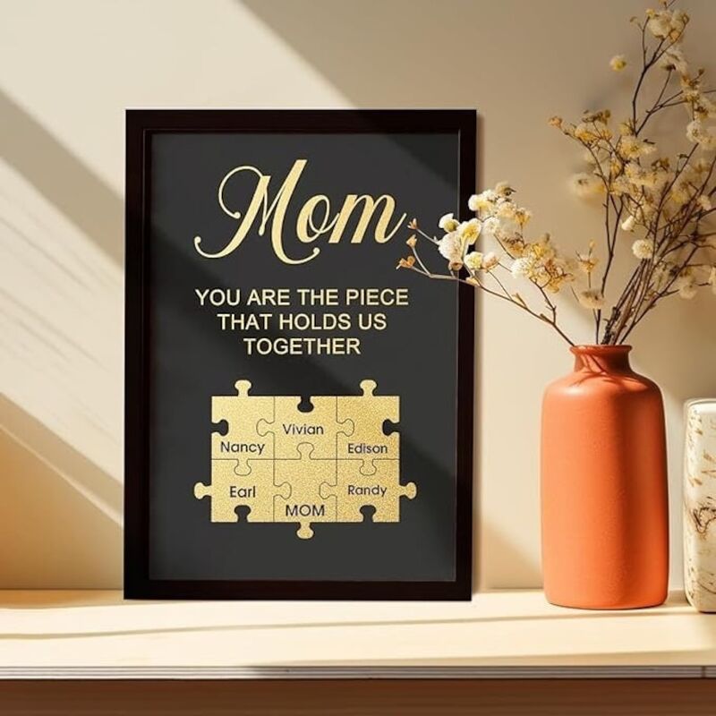 Personalized Name Puzzle Photo Frame Warm Gift For Loved Ones