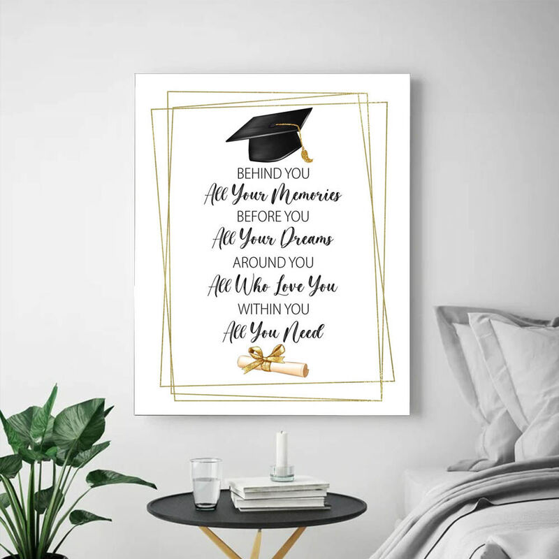 Best Canvas Wall Art Graduation Gift for Friend