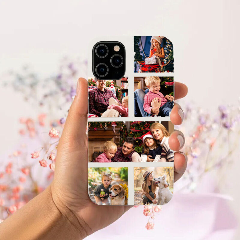 Personalisierte Handytasche mit individuellem Foto Warmes Weihnachtsgeschenk für die Familie