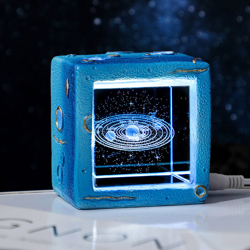 Galaxy Cube Crystal Night Light Perfect Gift for Your Love