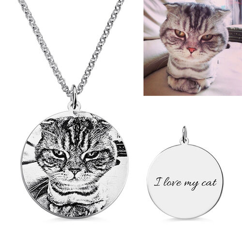 “My Pet, My Family” Personalized Photo Necklace for Animal Lovers