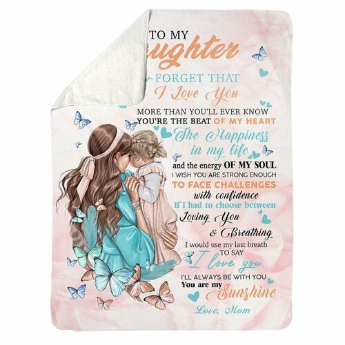 Personalized Love Letter Blanket to Daughter from Love Your Mom