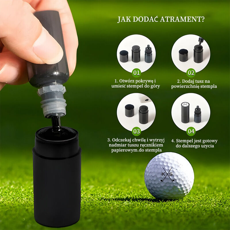 Spersonalizowany znaczek na piłkę golfową Spersonalizowany tekst Marker do piłek golfowych Prezenty sportowe dla niego