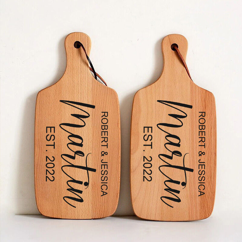 Personalized Name And Date Charcuterie Board Special Present for New Couples