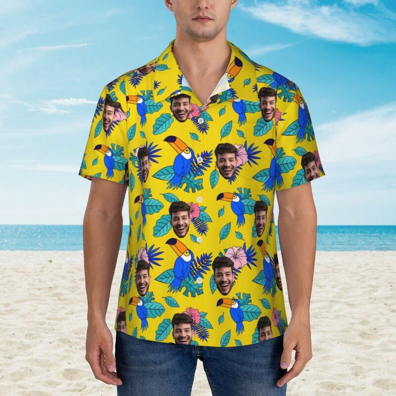 Personalisiertes Unisex-Hawaiihemd Sommerurlaubsgeschenk für Männer