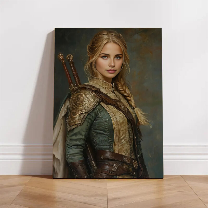 Personalized Woman Portraits with Custom Face Swap Interesting Gift for Her