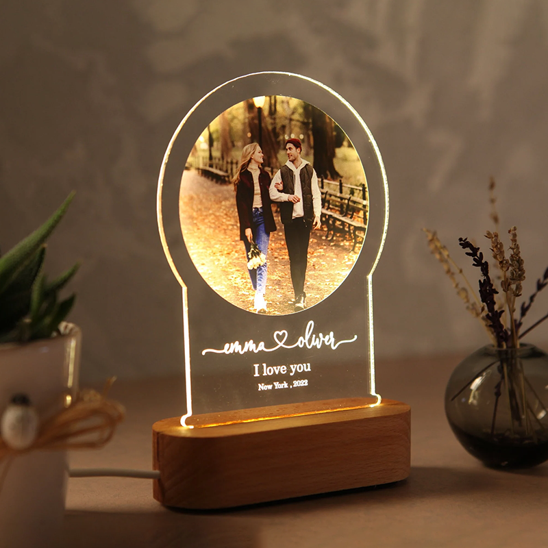 Personalized Photo Couple Memorial Acrylic Lights