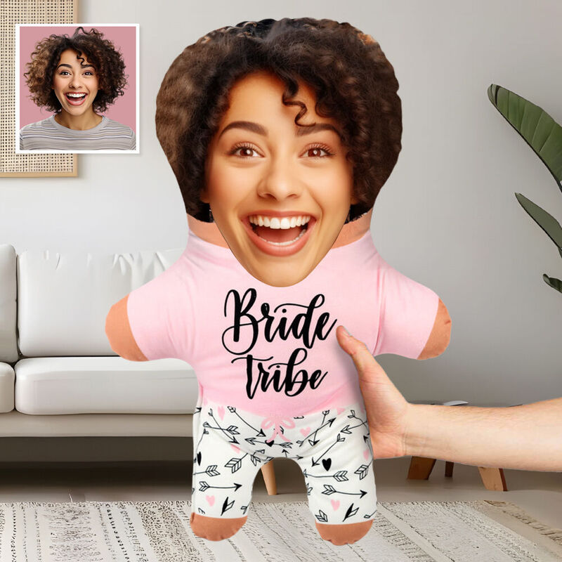 Coussin Oreiller personnalisé pour la tribu de la mariée Cadeau pour la meilleure amie