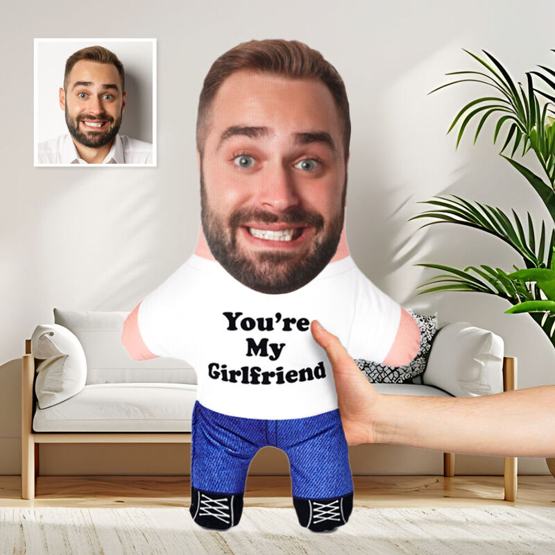 Almohada Personalizada con Foto - Regalo "Eres Mi Novia"