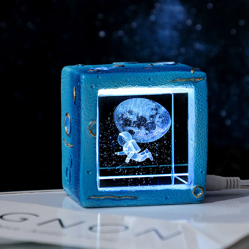 Galaxy Cube Crystal Night Light Perfect Gift for Your Love