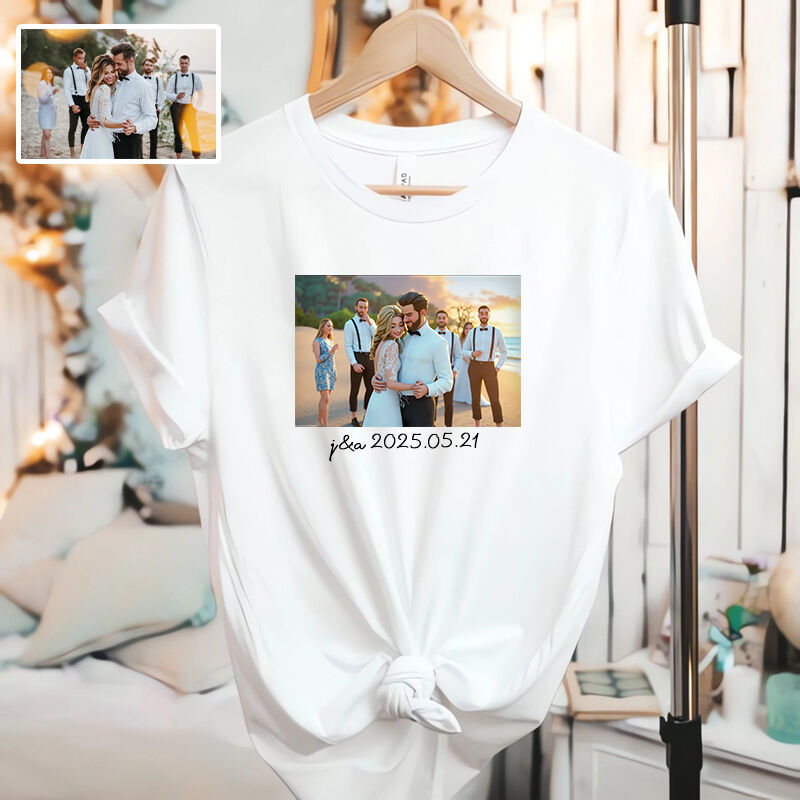 Personalized T-shirt Custom Photo Pixar Animation Style Design Attractive Gift for Loved One