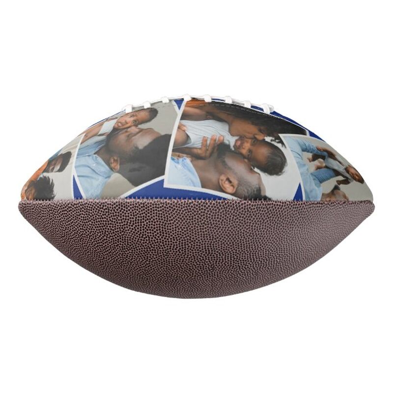 Personalize Football with Photos and Name as a Gift for Dad