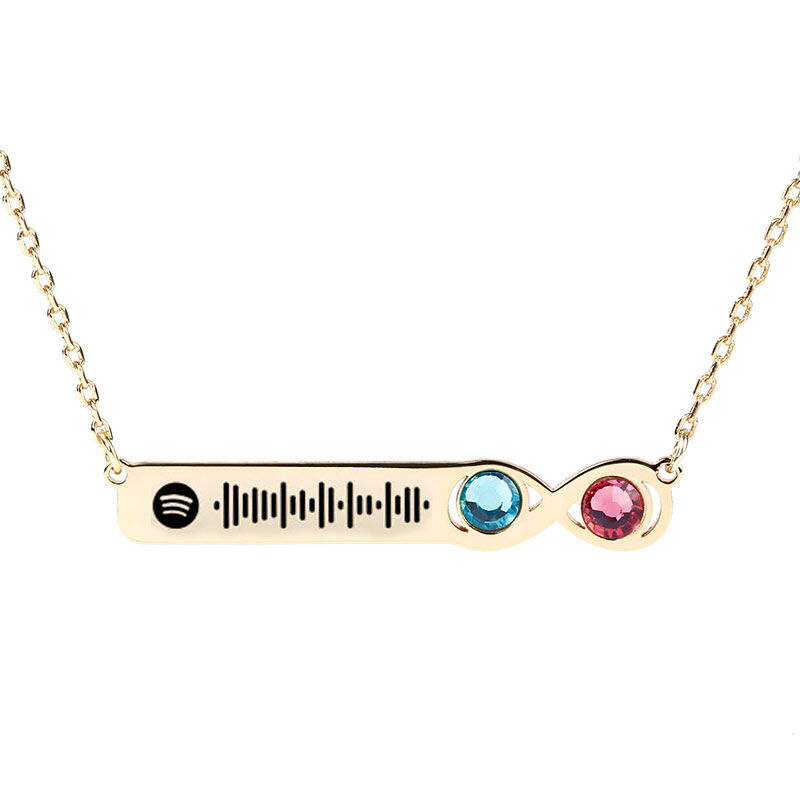 Scannable Spotify Code Custom Music Song Bar Necklace