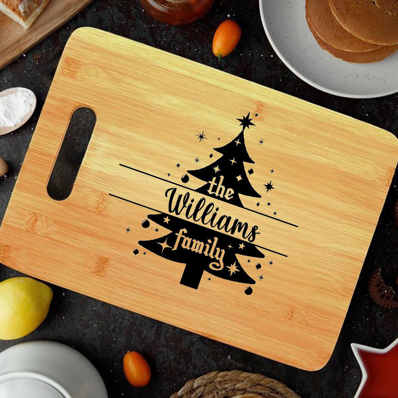 Personalized Name Charcuterie Board with Beautiful Tree Pattern Warm Gift for Her