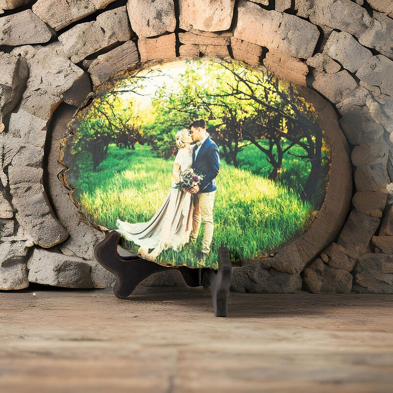 Personalized Wooden Photo Frame with Child's Name Added for Father's Day