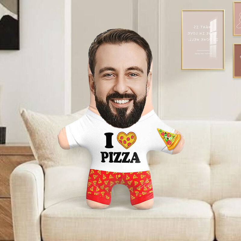 Individuelles Gesichtskissen Pizzakissen Lustiges Geschenk für einen Freund