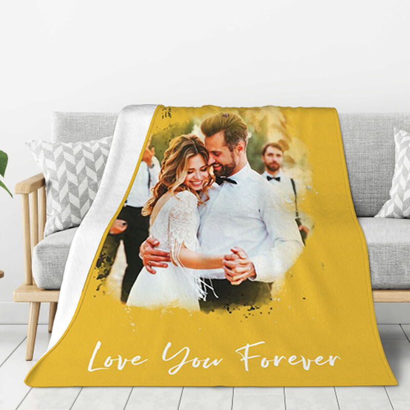 Personalized Picture Blanket Romantic Valentine's Day Gift
