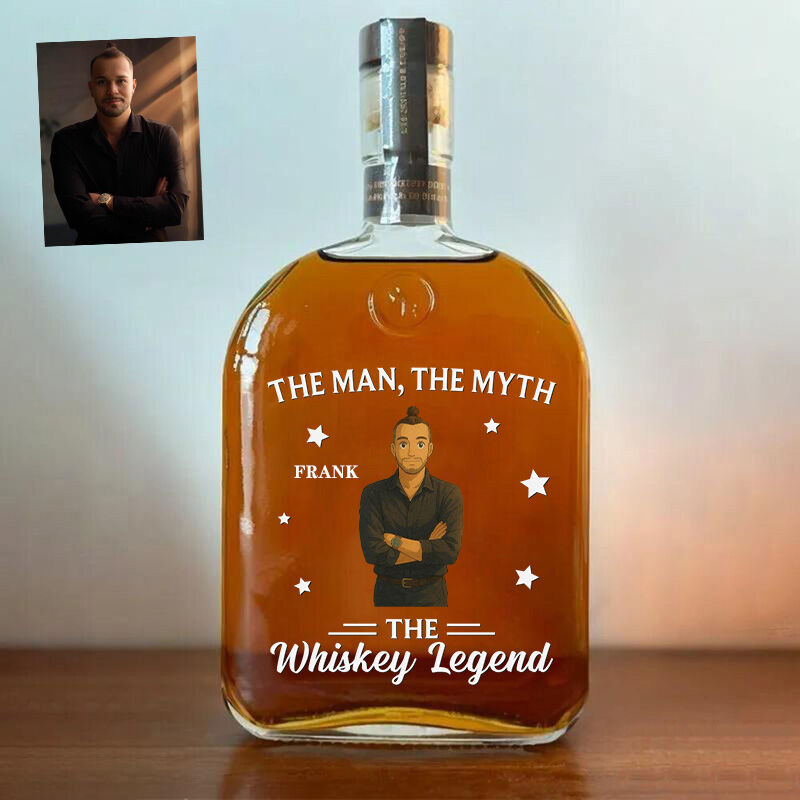 Bouteille de whisky personnalisée avec photo Cadeau spécial pour lui