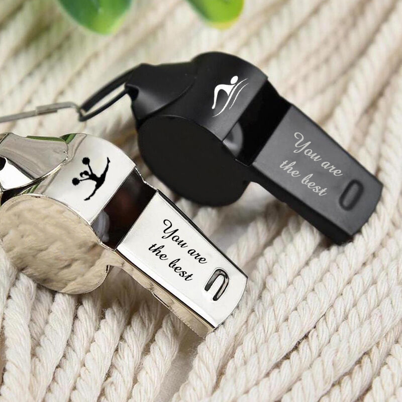 Personalized Whistle Customized Name with Icon Gift for Coach