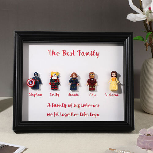 Personalized Superhero Family Frame