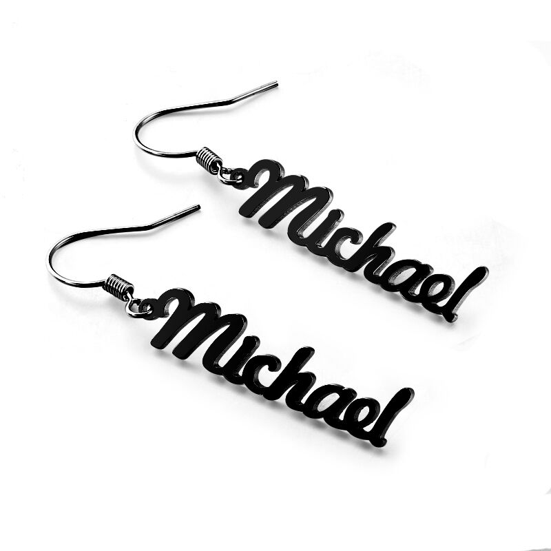 "Every Chapter of Your Unique Journey" Name Personalized Earrings
