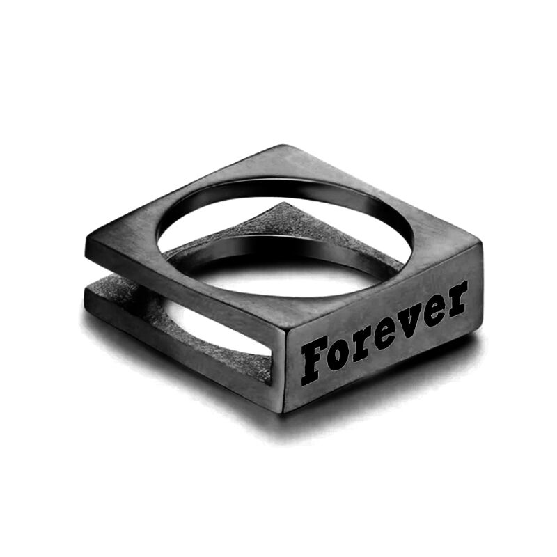 "Touch Of Love" Personalized Engraving Ring