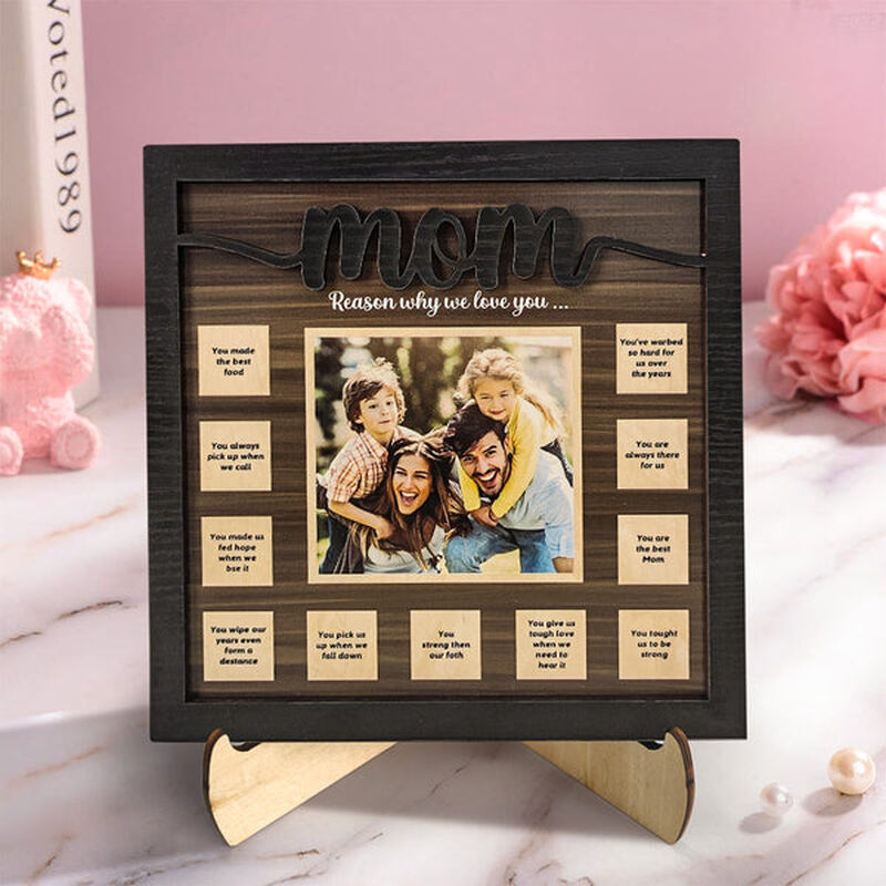 ”The Reason I Love You“Personalized Photo Frame For Mother's Day