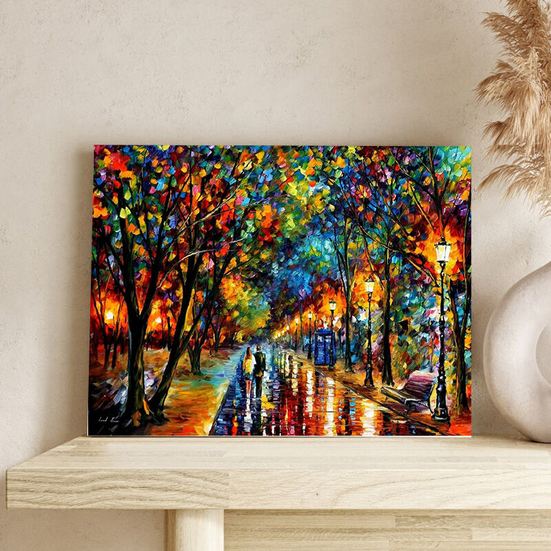 Street Night Scene Diamond Painting Unique Gift for Friend