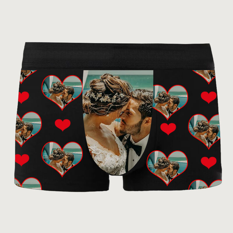 Personalized Picture Men's Underwear Boxer Briefs Creative Present for Husband