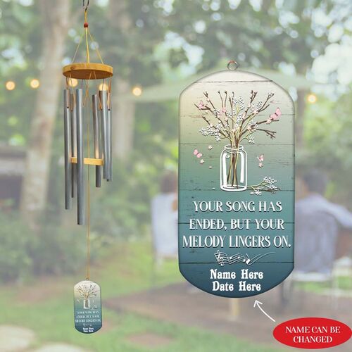 "I Love You Forever And Always" Double-sided Custom Wind Chime
