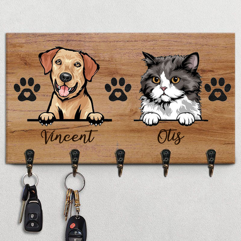 Personalisierte Schlüsselhalter Optional Pet Portrait Design Perfektes Geschenk für Tierliebhaber