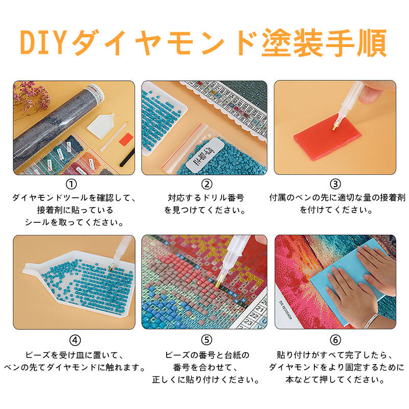 ダイヤモンド アート 夜空 ビーズ絵画 DIY 手作り インテリア