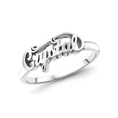 "Positive Attitude" Personalized Engraving Ring