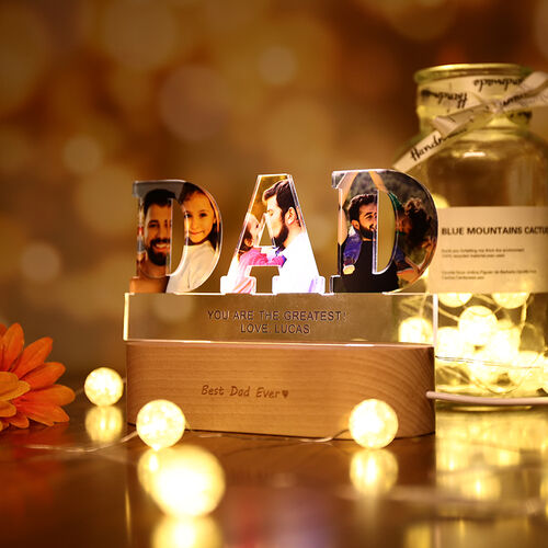 Personalized DAD Photo Acrylic Lamp for Love