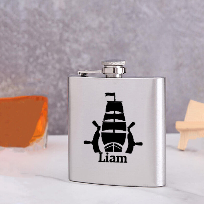 Personalized Name Wine Pot with Boat Pattern Funny Gift for Someone